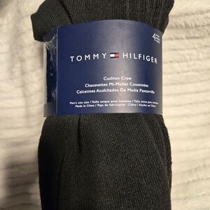 Tommy Hilfiger Men's Dark Gray Cushion Crew Socks 4 Pair